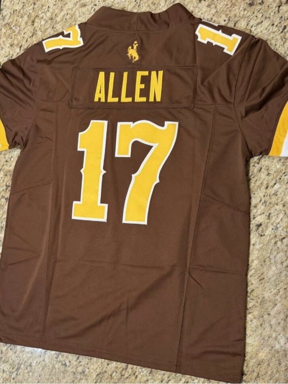 Josh Allen Vapor Stitched Brown Jersey